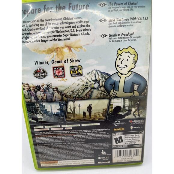 Fallout 3 (Microsoft Xbox 360, 2008) - TESTED - Picture 4 of 6